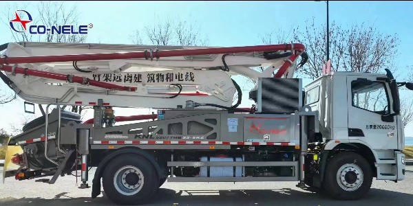 科尼樂(lè) 32 米泵車(chē)室內(nèi)低矮空間施工，高矮場(chǎng)地通吃！