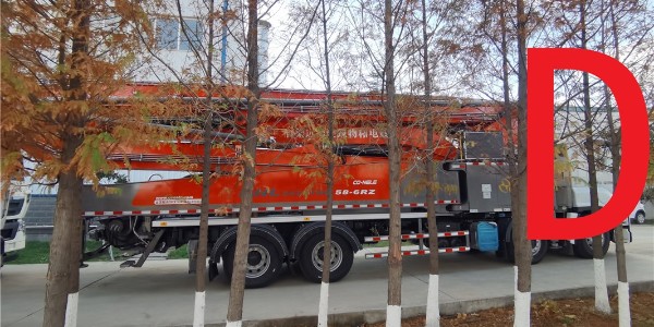 泵車換油完畢，啟動自動泵送
